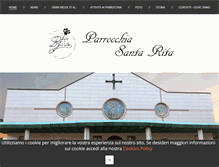 Tablet Screenshot of parrocchiasantarita.org