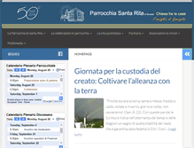 Tablet Screenshot of parrocchiasantarita.com